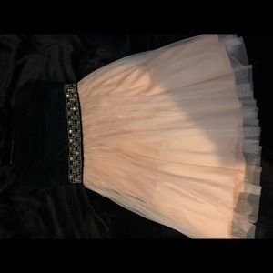Light Pink and Black Dress